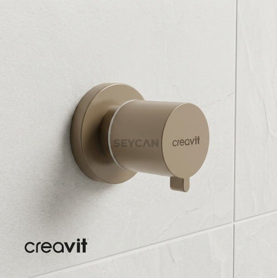 Creavit Ara Kesme Valfi Mat Cappucino