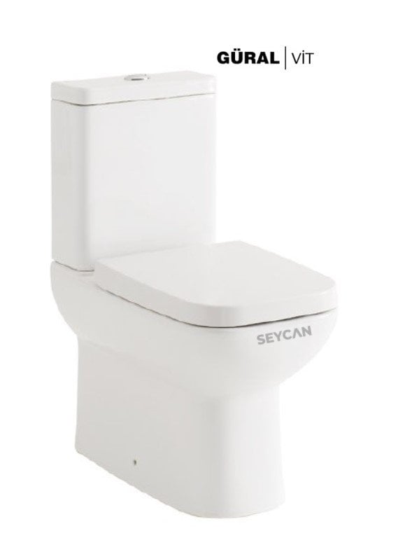 Güral Mare Duvara Dayalı Klozet+Rezervuar+Soft Klozet Kapak