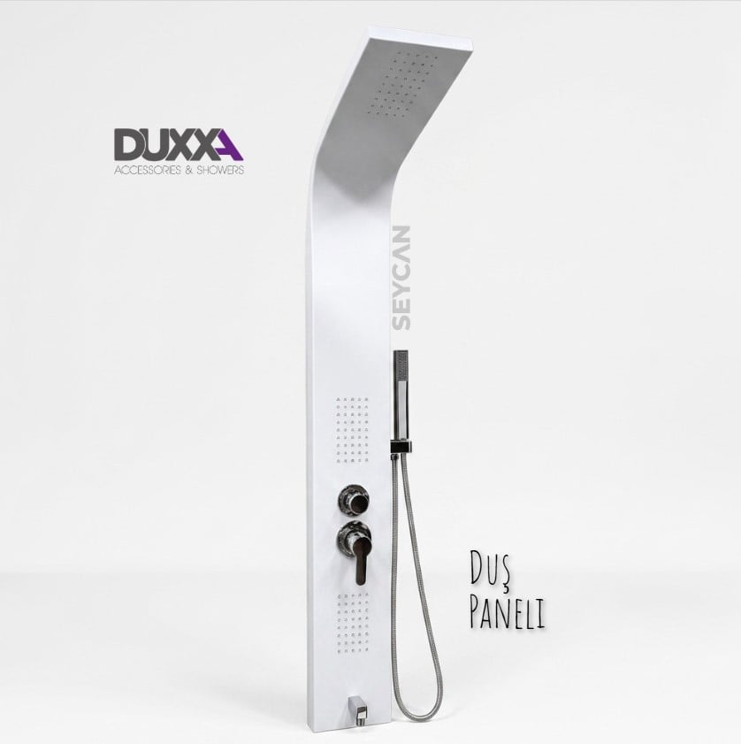 Duxxa Paslanmaz Duş Paneli Beyaz
