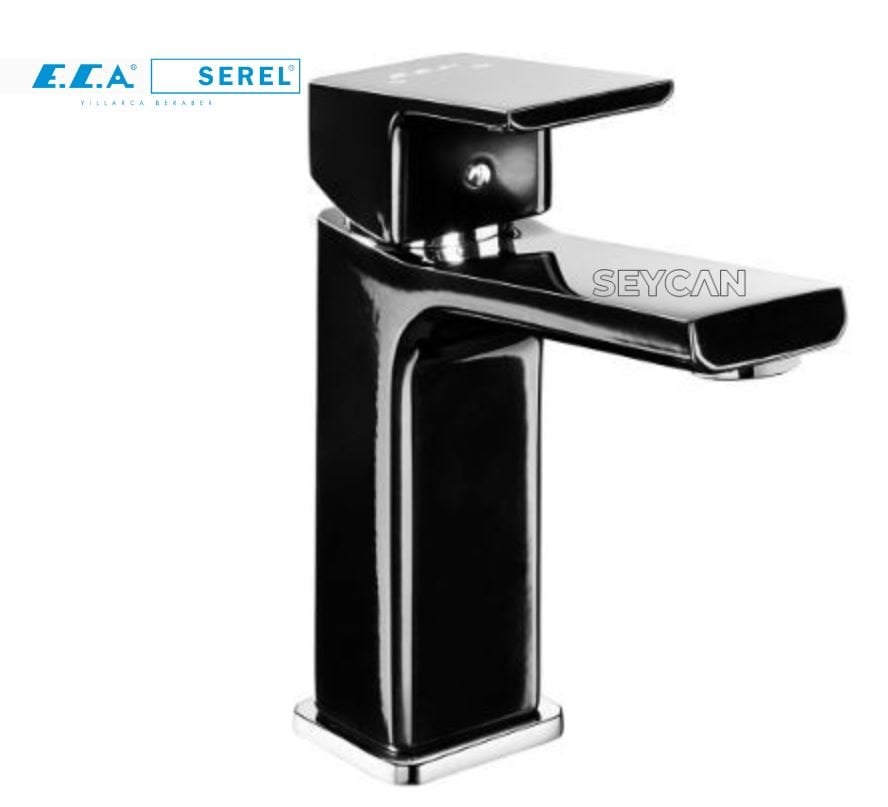 ca Tiera Lavabo Bataryası Krom-Siyah