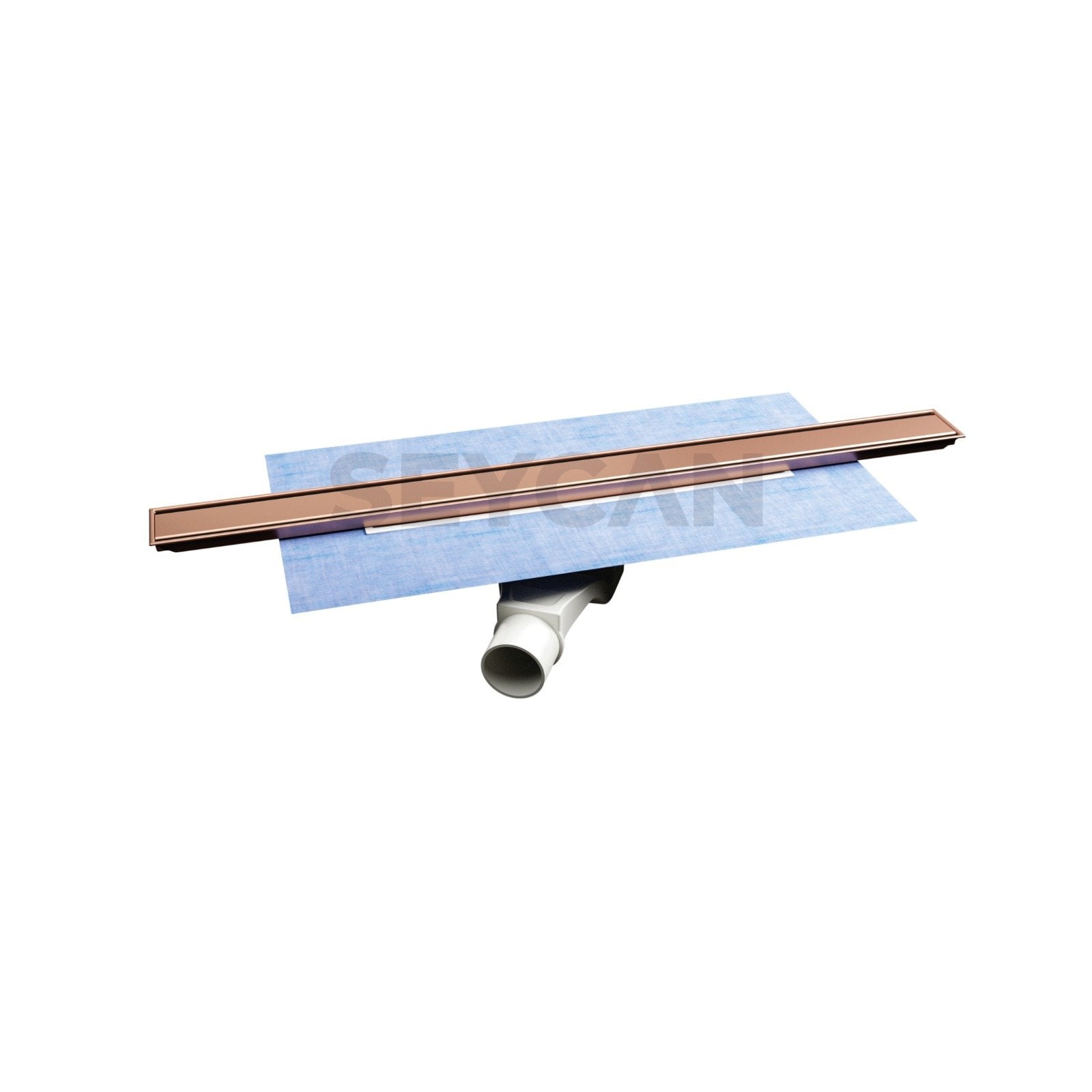 Evimetal Zetline Duş Kanalı Bronz 60 cm Yandan Çıkış