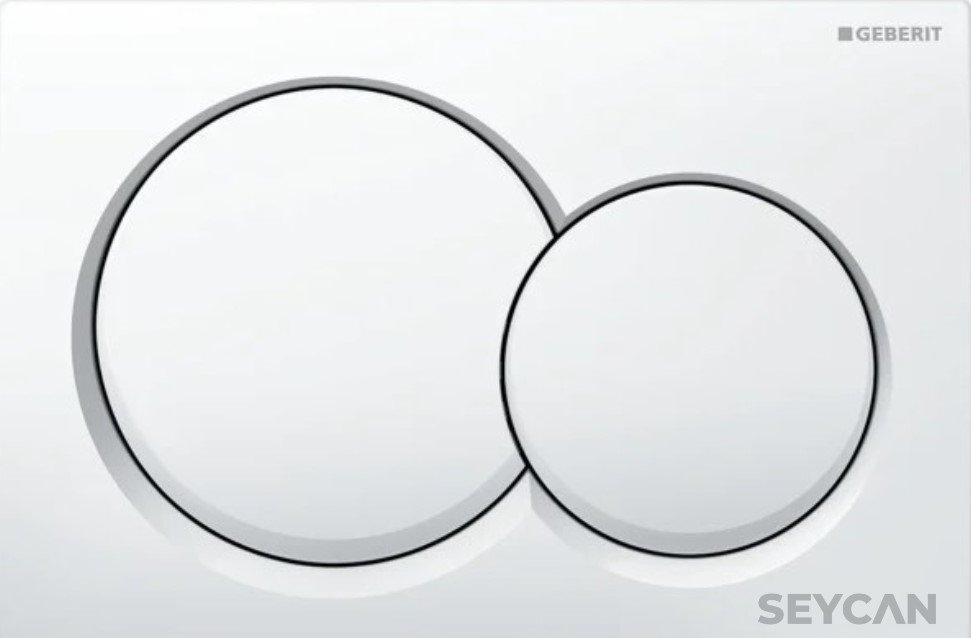 Geberit Alpha 01 Kumanda Paneli Beyaz