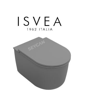 İsvea Fluido Ultimate Flush Asma Klozet Taş gri
