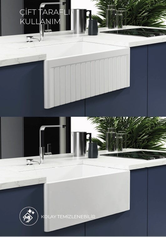 İsvea Ledro 61 cm Tek Hazneli Seramik Eviye