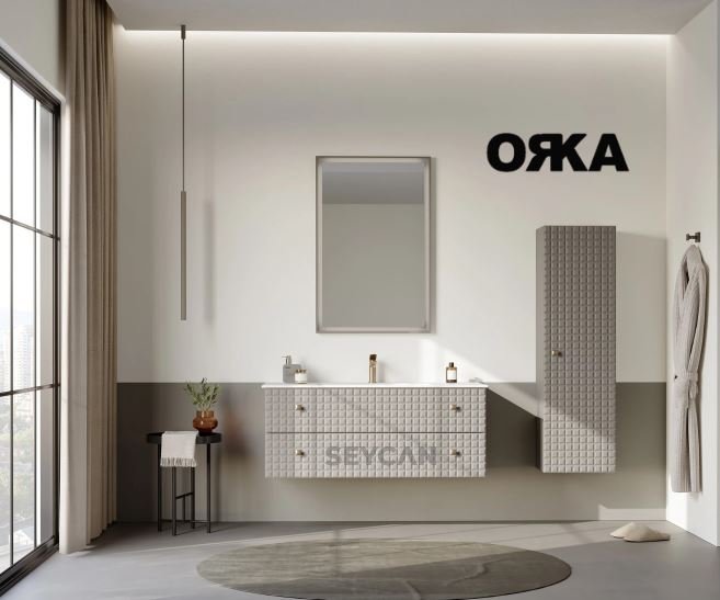 Orka Lipari 100 cm Asma Banyo Dolabı