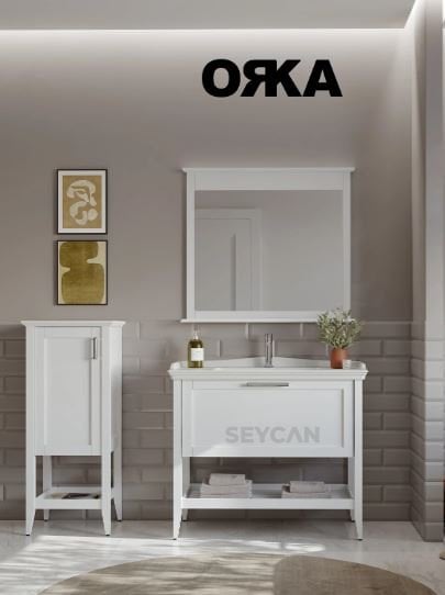 Orka Bastle 100 cm Asma Banyo Dolabı