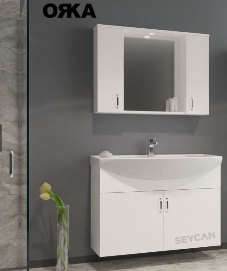 Orka Duru 80 cm Asma Banyo Dolabı