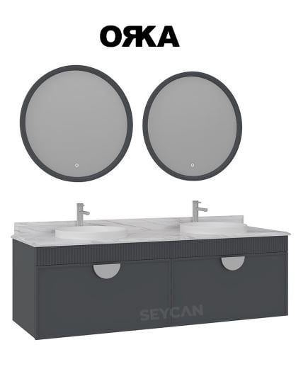 Orka Molino 160 cm Asma Banyo Dolabı