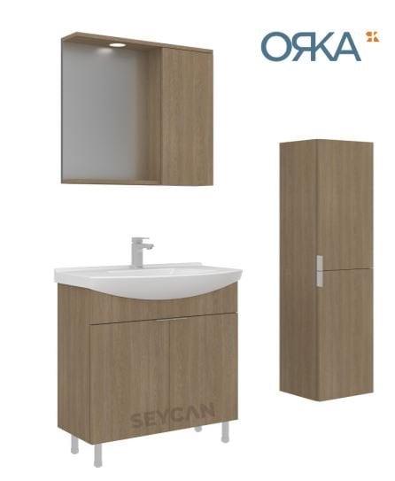 Orka Purus 100 cm Ayaklı Banyo Dolabı