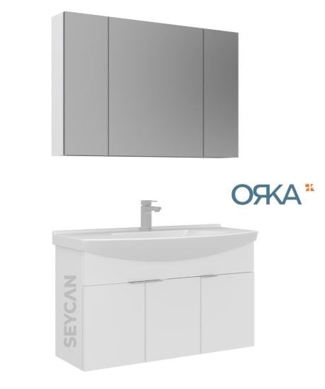 Orka Purus 100 cm Asma Banyo Dolabı