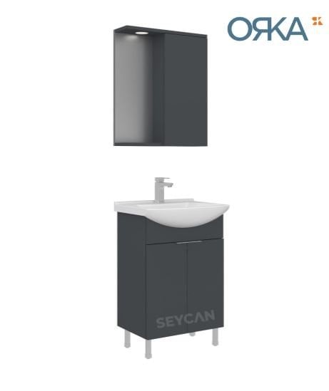 Orka Purus 55 cm Ayaklı Banyo Dolabı