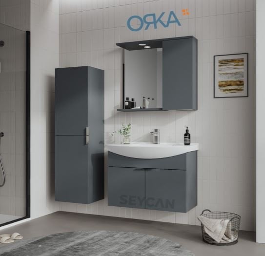 Orka Purus 80 cm Asma Banyo Dolabı