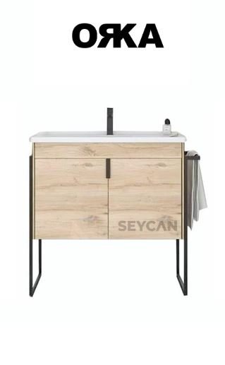 Orka Trio 65 cm Kapaklı Ayaklı  Banyo Dolabı