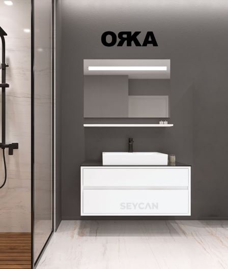 Orka Verona 100 cm Asma Banyo Dolabı