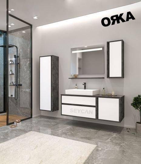 Orka Verona 120 cm Asma Banyo Dolabı