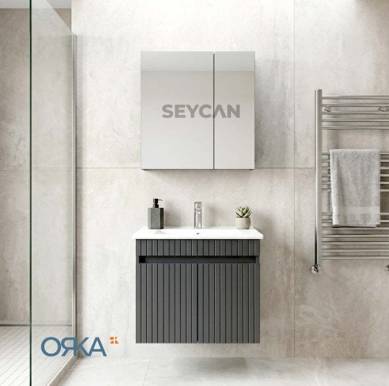 Orka Tivoli 65 Ayna Dolaplı Asma Banyo Dolabı