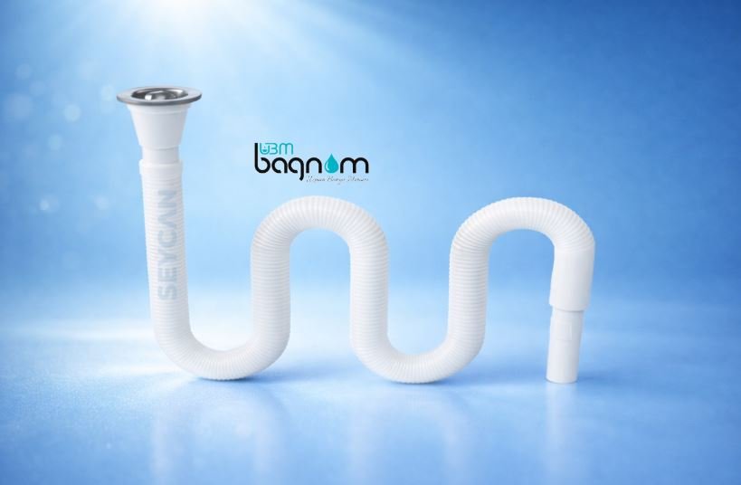 UBM Banyo Uzun Körüklü Lavabo Sifonu