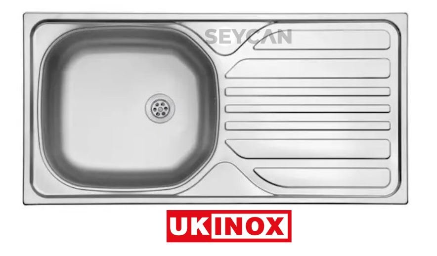 Ukinox Barton Tek Gözlü Sol Çelik Evye