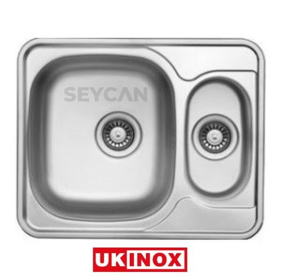 Ukinox Comfort 1.5 Gözlü Sağ Çelik Evye