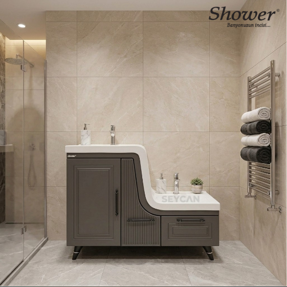 Shower Banyo Ceylin Abdest Dolabı