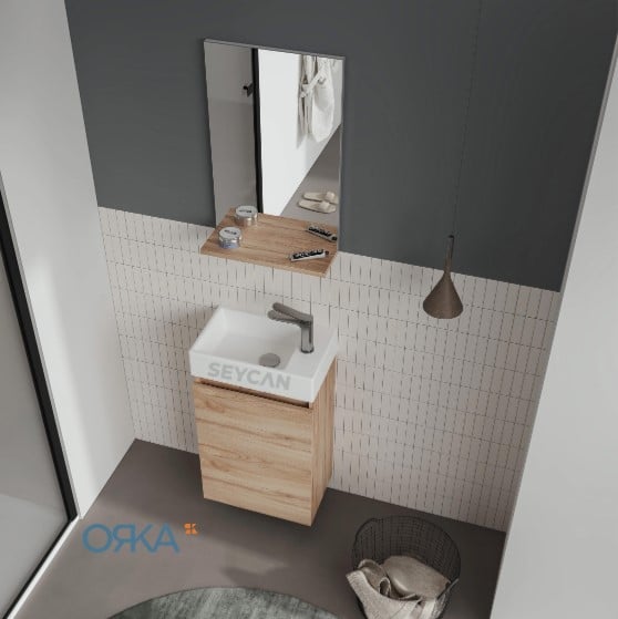 Orka Conza 45 cm Banyo Dolabı