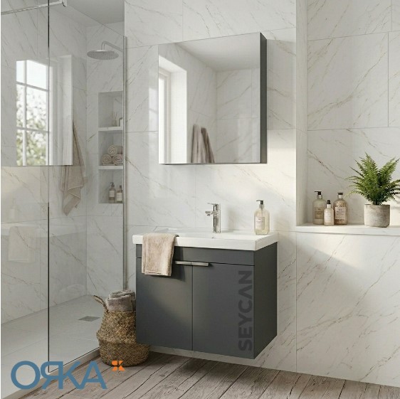 Orka Desna 50 cm Asma Banyo Dolabı