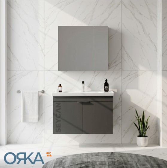 Orka Desna 80 cm Asma Banyo Dolabı