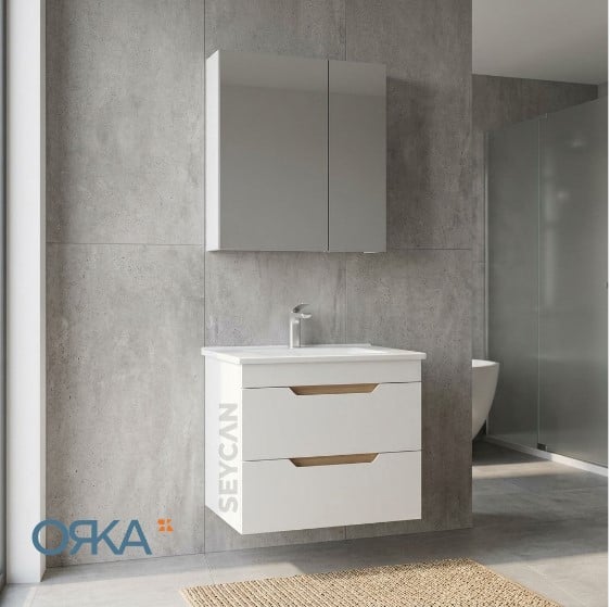 Orka Lena 65 cm Çekmeceli Banyo Dolabı