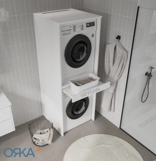 Orka Linfa Çamaşır ve Kurutma Makinesi Dolabı