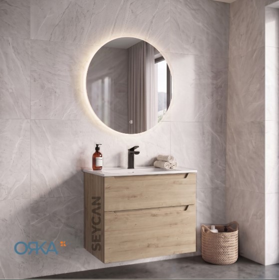 Orka Messina Led li Banyo Dolabı 65 cm
