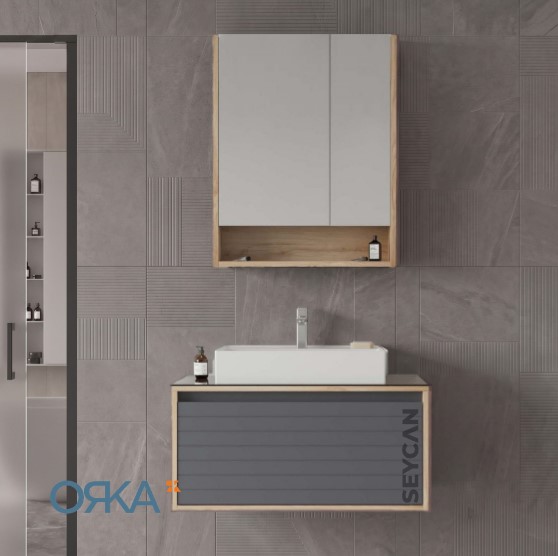 Orka Prato 80 cm Asma Banyo Dolabı