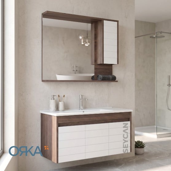 Orka Serra 100 cm Banyo Dolabı