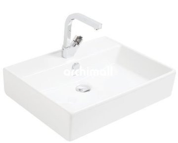 Kastra 60x46cm Tezgahüstü Lavabo Beyaz