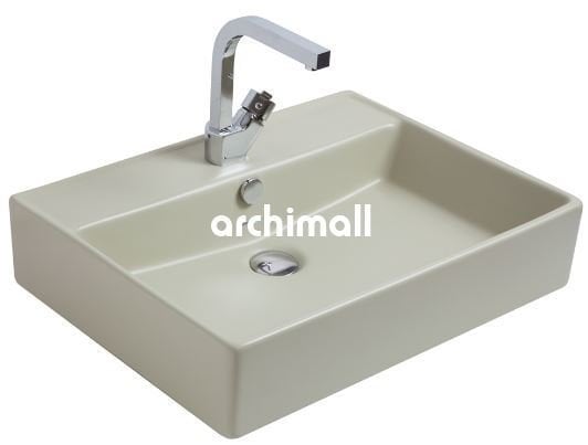 Kastra 60x46cm Tezgahüstü Lavabo Mat Çağla Yeşili