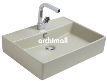 Kastra 60x46cm Tezgahüstü Lavabo Mat Çağla Yeşili