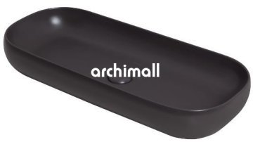 Niv 85x37cm Tezgahüstü Lavabo Mat Antrasit