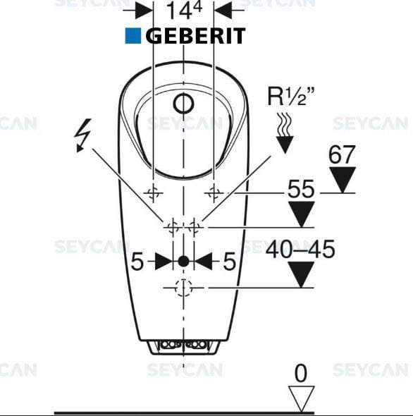 Geberit Preda Fotorselli Elektrikli Pisuvar