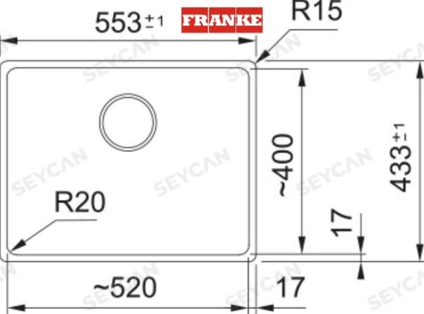 Franke Maris Mrg 110-52 Nero Grani̇t Mutfak Evyesi̇