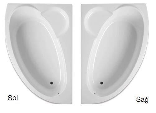 ARTEMİS 170X110 ANTİPHOS SAĞ DÜZ KÜVET
