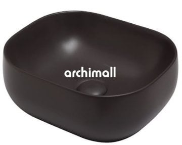 Niv 42x37cm Tezgahüstü Lavabo Mat Antrasit