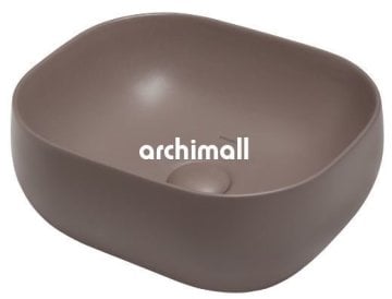 Niv 42x37cm Tezgahüstü Lavabo Mat Latte