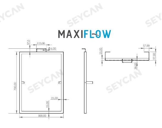 Maxiflow Engelli Kulplu Ayna