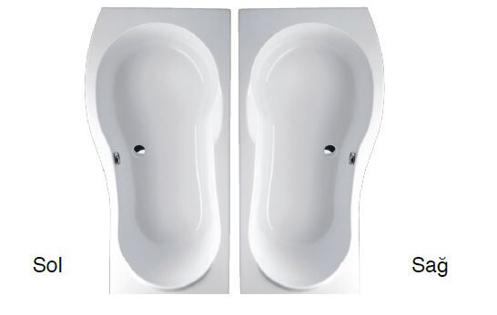 ARTEMİS 170X85/70 SARPEDON SAĞ DÜZ KÜVET