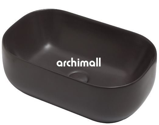 NivXH 58x37cm Tezgahüstü Lavabo Mat Antrasit