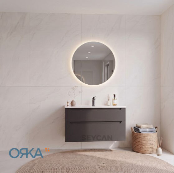 Orka Messina Led li Banyo Dolabı 100 cm