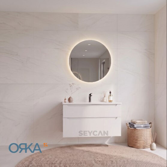 Orka Messina Led li Banyo Dolabı 100 cm