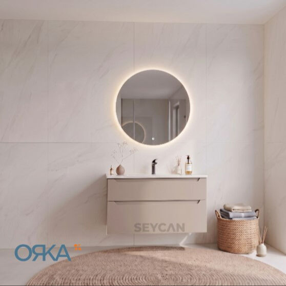 Orka Messina Led li Banyo Dolabı 100 cm