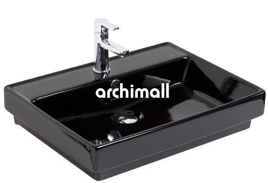 KastraGM 60x46cm Gömme Lavabo Siyah