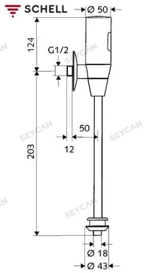 SCHELL TRONIC Fotoselli Pisuvar Bas Yıkama