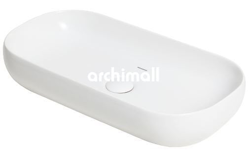 Niv 70x37cm Tezgahüstü Lavabo Mat Beyaz